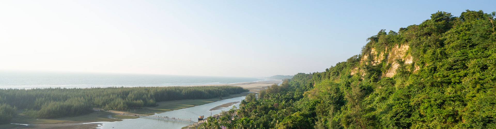 Sea and Mountain View at Cox's Bazar