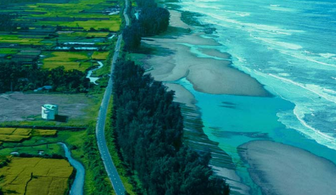 Marine Drive in Cox's Bazar Birds Eye View