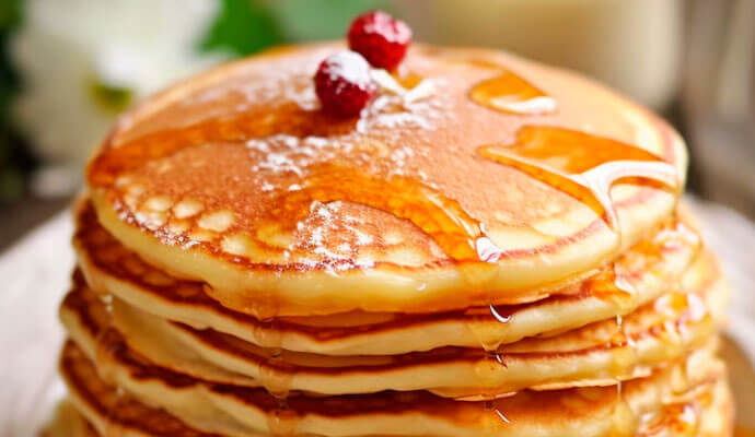 Pan Cake with Honey