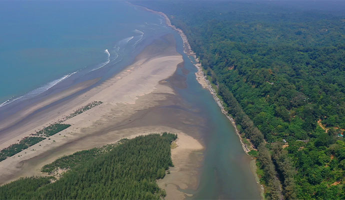 Private Beach View at Cox's Bazar, Bangladesh